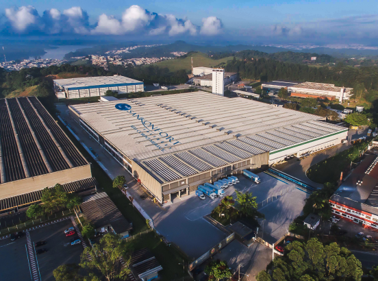 Imagem aérea da Fábrica da Sankonfort